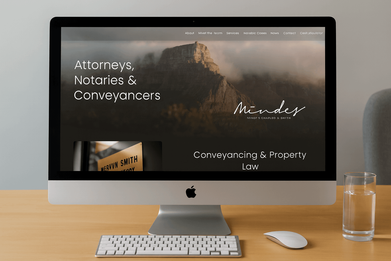 Minde Schapiro & Smith Website Mock-up